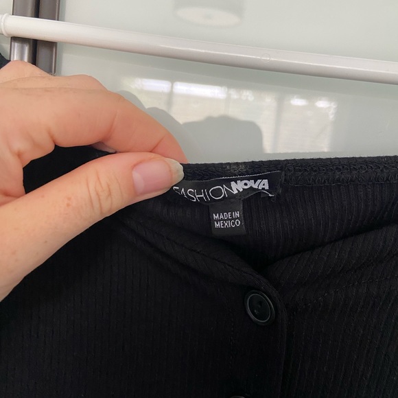 Off the shoulder black body suit - Picture 3 of 4